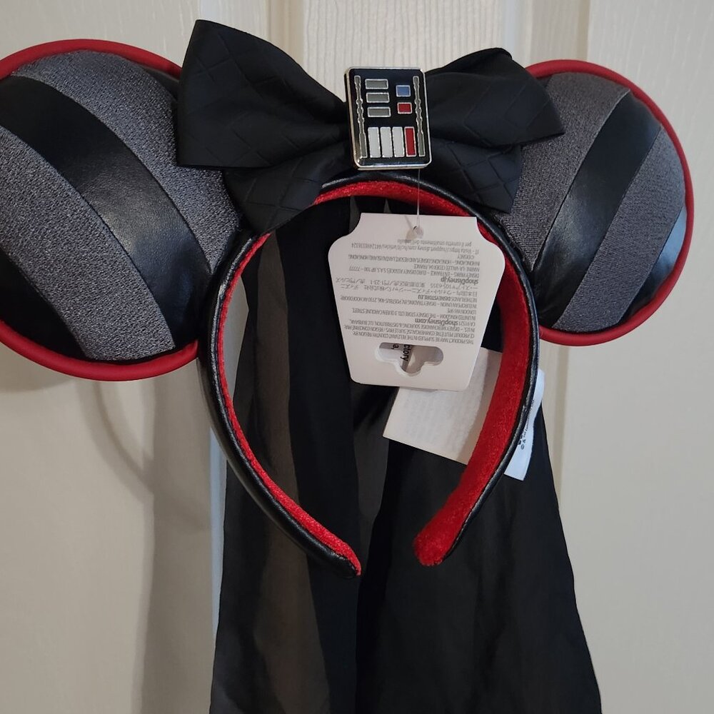 Disney Darth Vader Veil Ears Headband